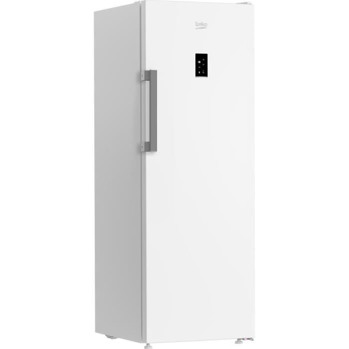 Staande vriezer - BEKO - B3RFNE294W - Energieklasse E - 260 L - No-frost - Display - 14,9 kg/24u - 186x59,7x70,9 cm - Wit
