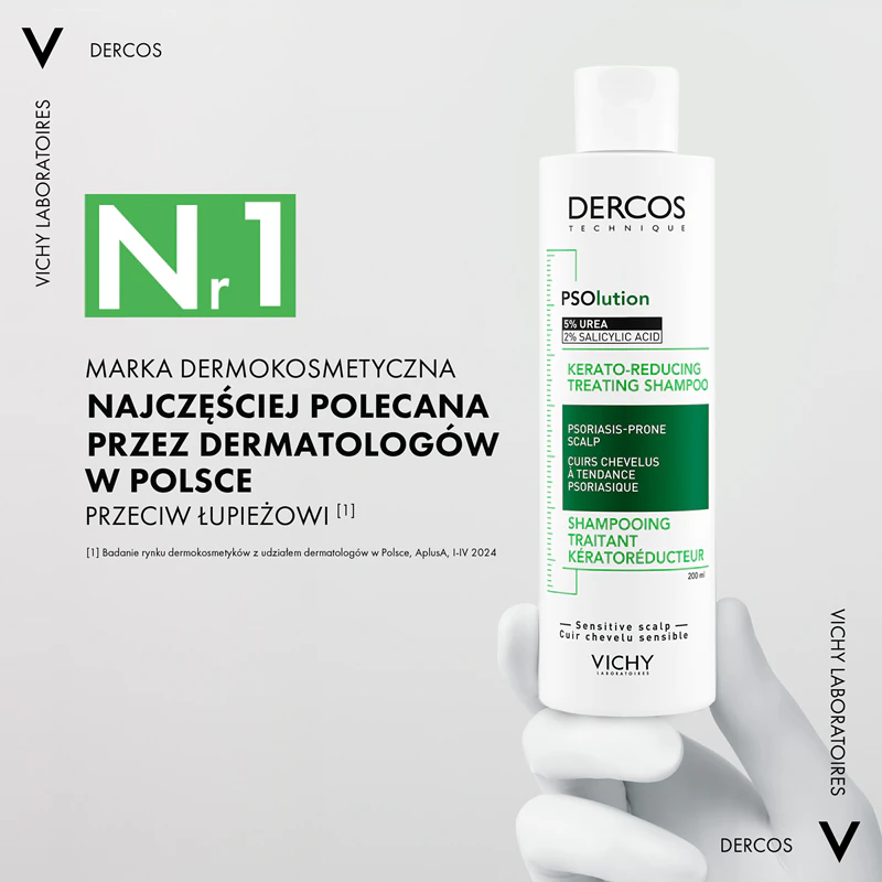 Vichy Dercos PSOlution hypoallergene shampoo voor psoriasis op de hoofdhuid
