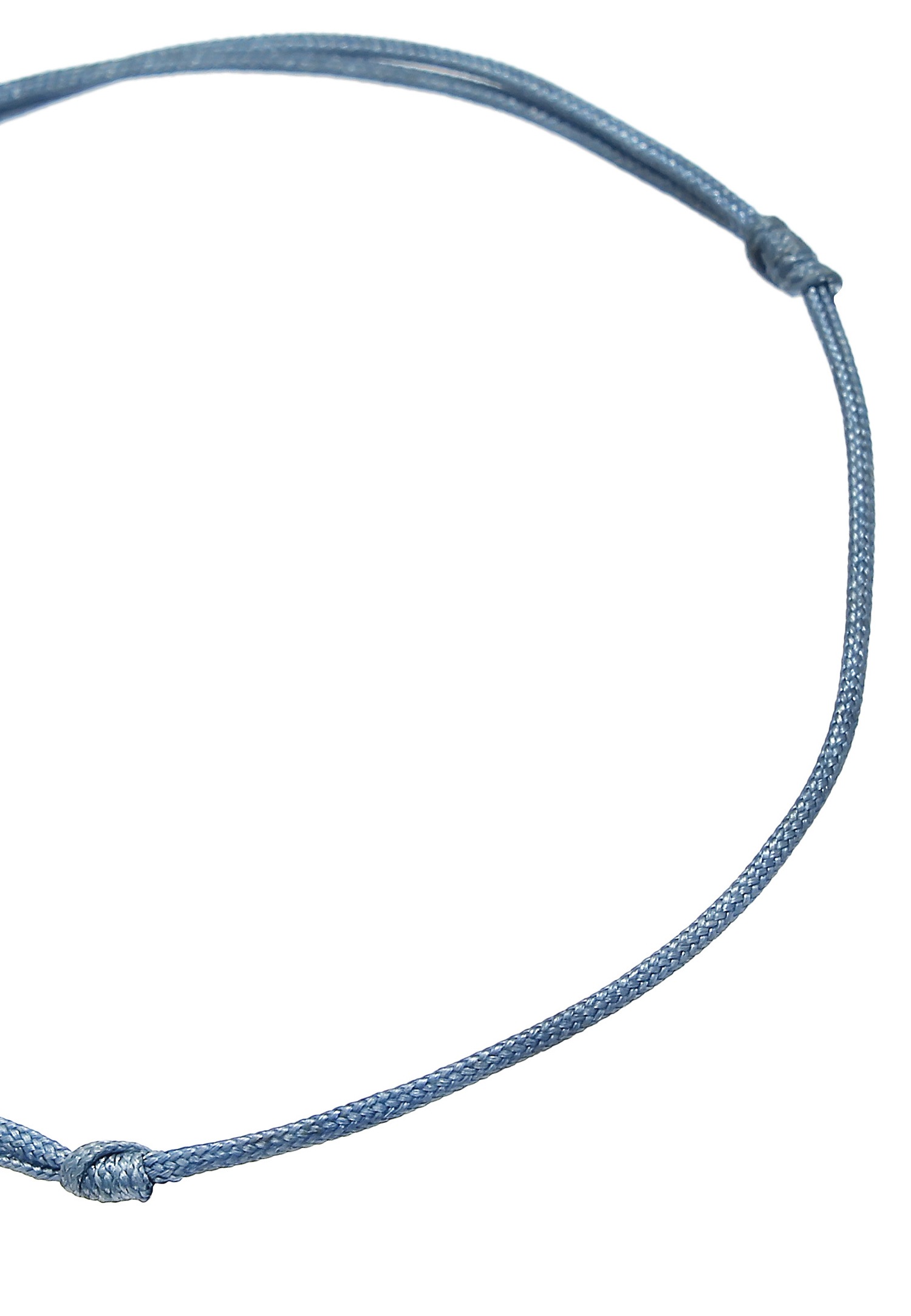 Elli Femmes Pendentif Cœur Élastique Basique avec Nylon Bleu en argent sterling 925