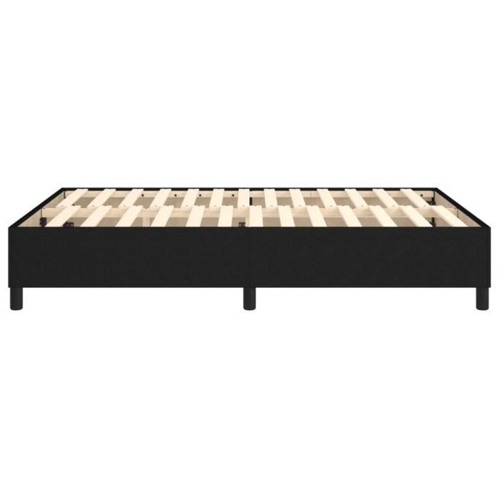 Base de cama de muelles KEENSO - Negra - 140x200 cm - Tela