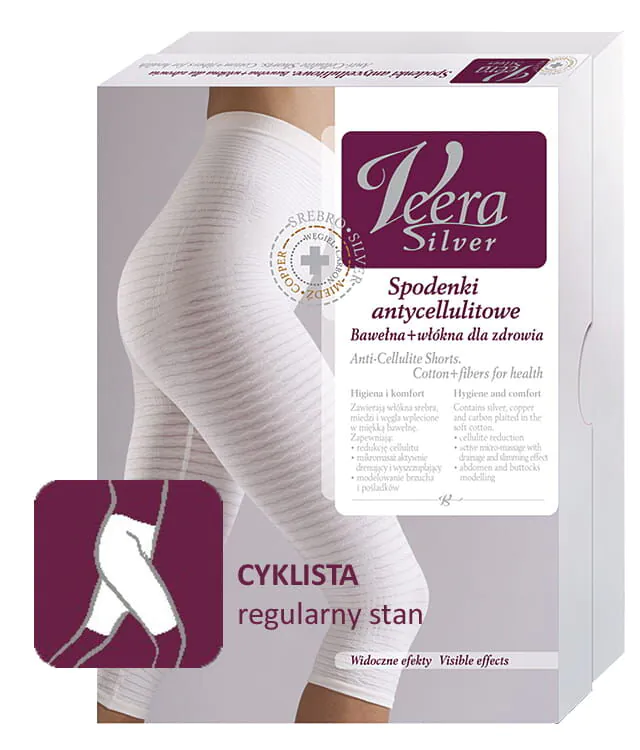 Veera Silver Spodenki antycellulitowe Fason Cyklista, rozm. M