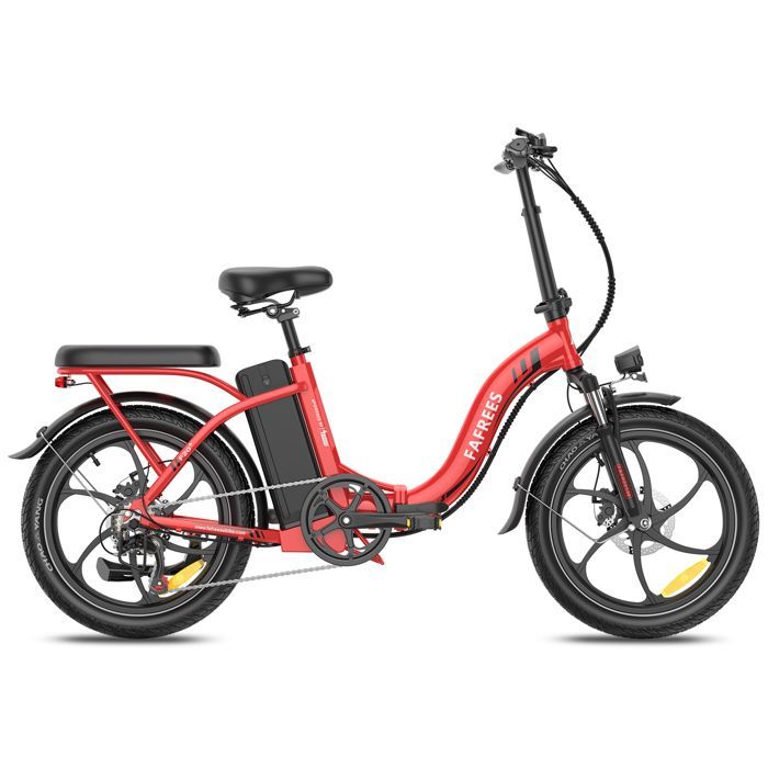 FAFREES F20+ Faltbares Elektrofahrrad, 36V 20Ah 250W, Rot