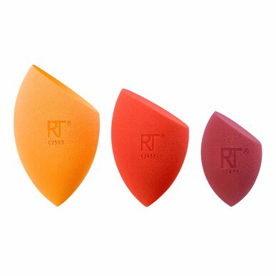 Sada houbiček na make-up Real Techniques Solar Power Sunsoaked Sponge Trio (1 kus)
