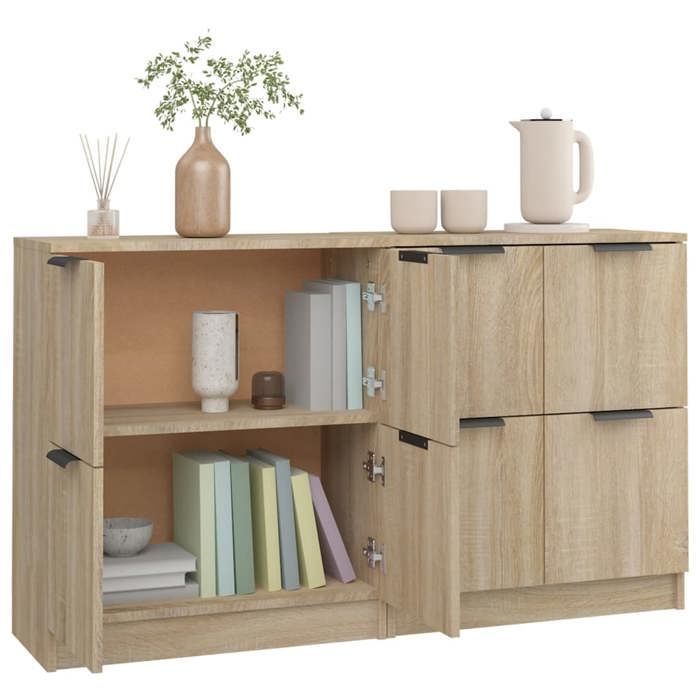 Mobile contenitore CLOUD, cassettiera, armadio, credenza, 2 pezzi, rovere Sonoma, 60x30x70 cm - Legno ingegnerizzato CHYNEW3504790
