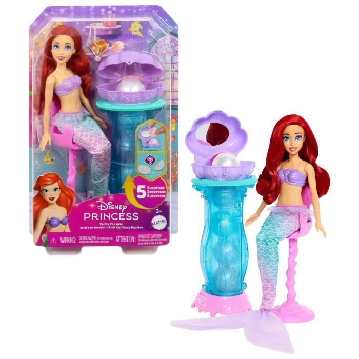 Disney Princesses - Ariel's Secrets of Pearl - Doll and 5 Surprises Gift Set - Ages 3+ - JBF86