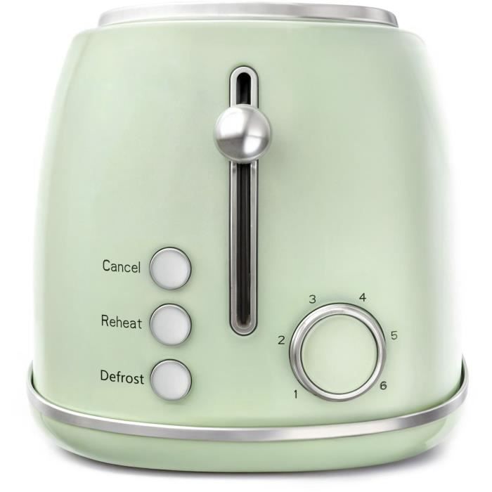 Torradeira vintage - SWEISS - GRV7 - 2 fatias - 1500 W - Verde