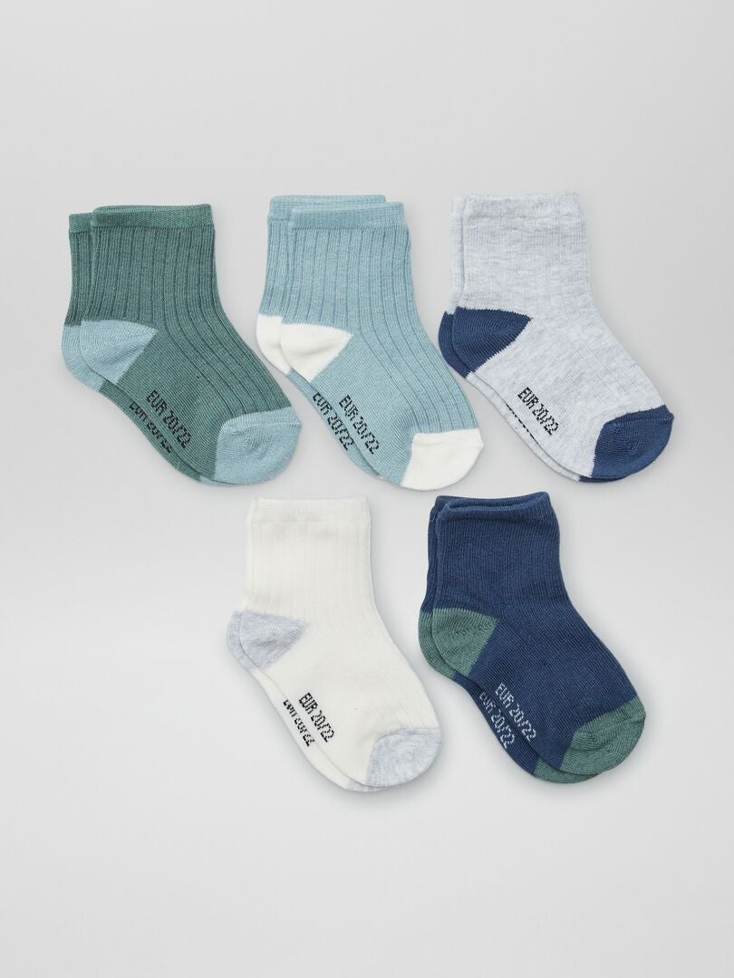Set di 5 paia di calzini - GRIGIO