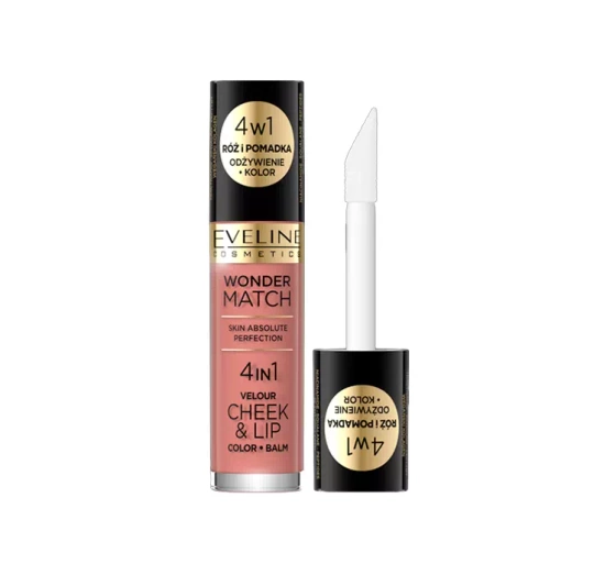 Eveline Cosmetics Wonder Match Cheek&Lip róż i pomadka w płynie 01 4,5 ml