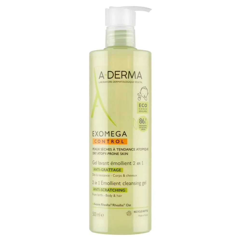 A-Derma Exomega Control Żel-emolient do mycia 2w1