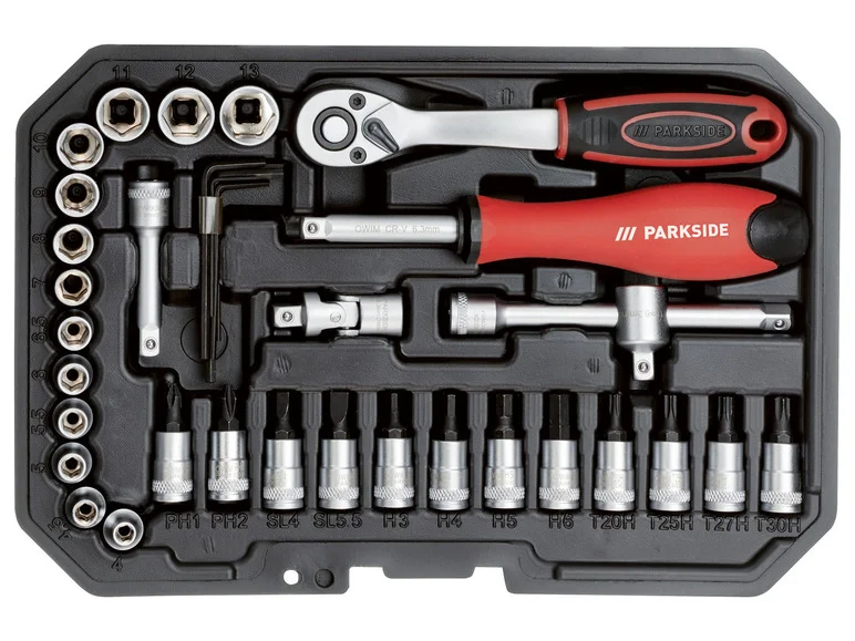 PARKSIDE® 36-teiliges Douilles- und D'Embouts-Set