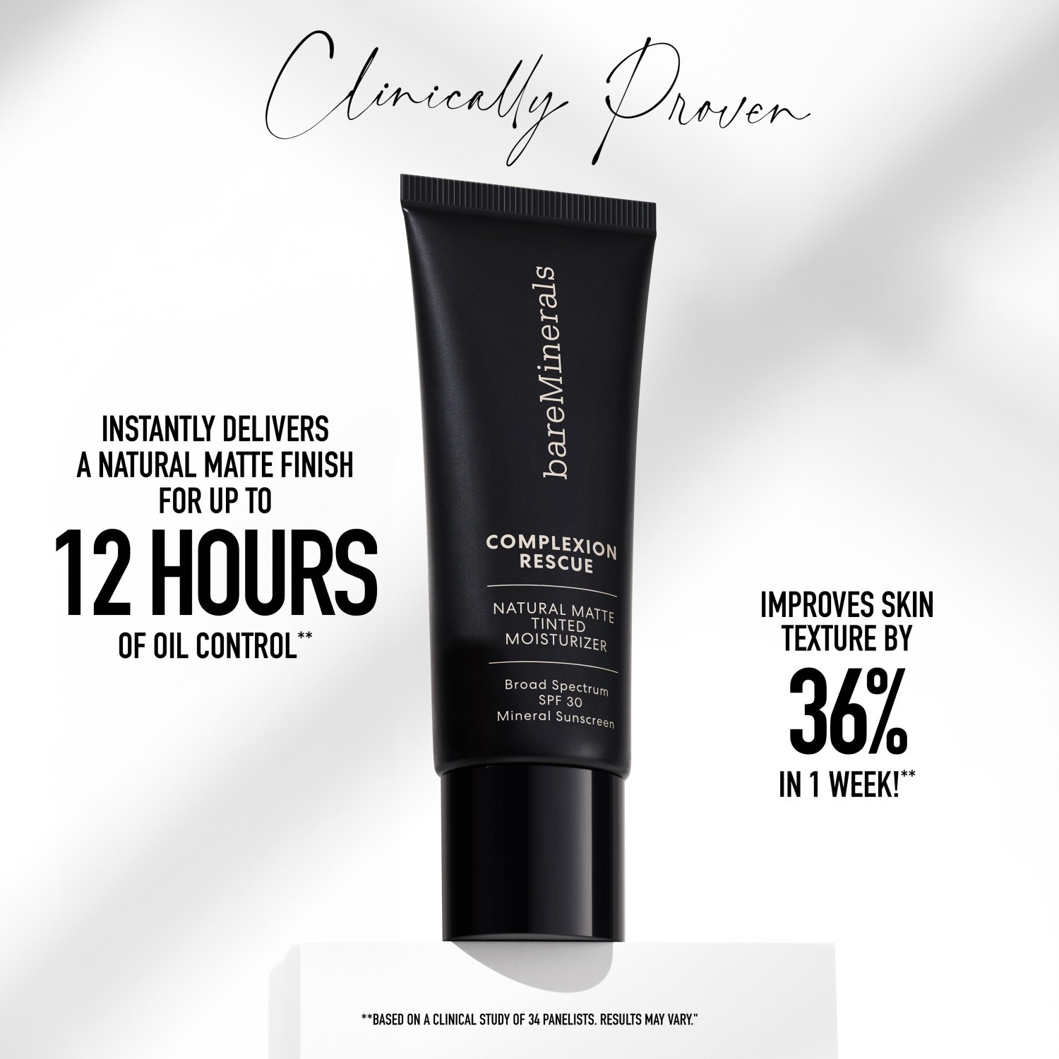 bareMinerals BB krema Complexion Rescue Natural Matte tonirana hidratantna krema s mineralnim SPF30 - 35 ml
