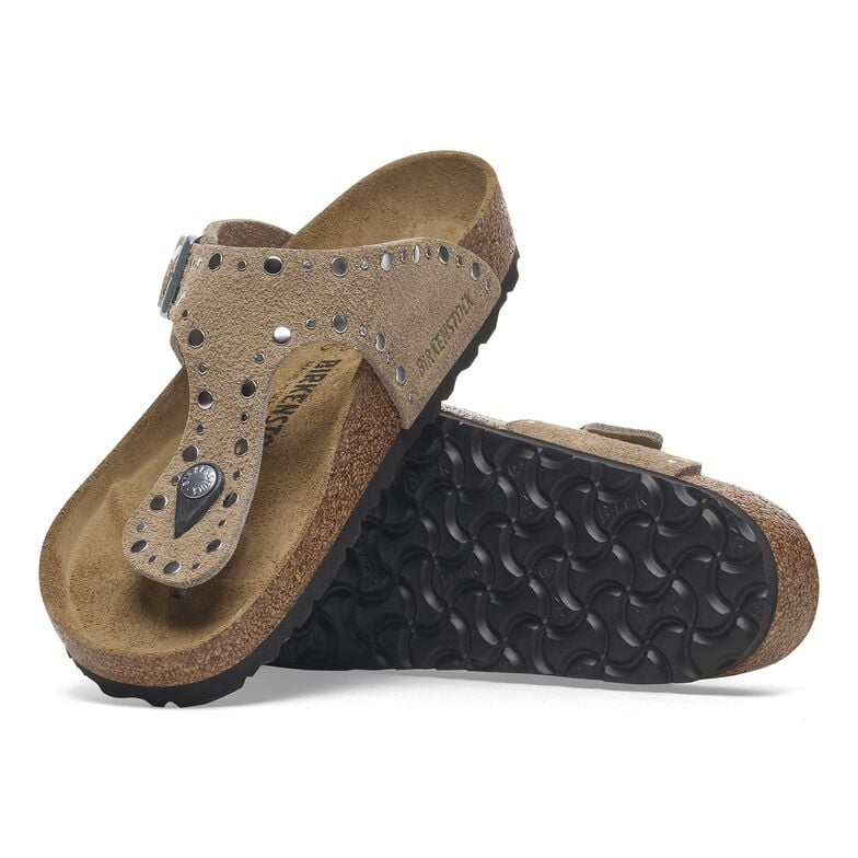 Gizeh Rivet Pelle scamosciata - Taupe Taupe