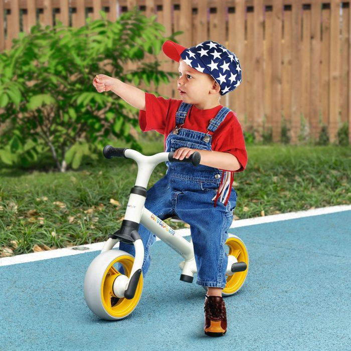 Balance bike - AIYAPLAY - baby balance bike with adjustable seat, EVA wheels, toy for 18-48 months, 25 kg - plastic - orange