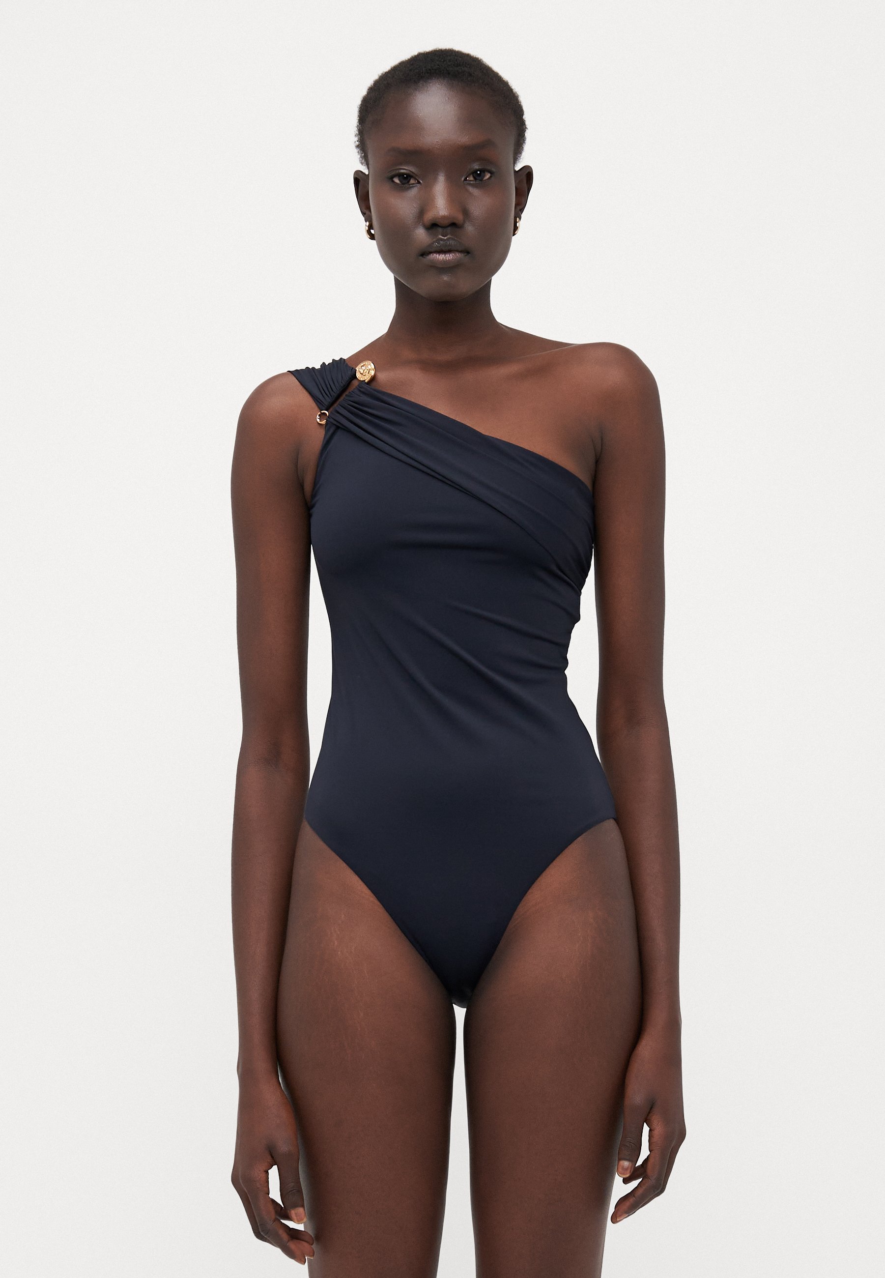 Versace SWIM ONE PIECE SAFETY PIN - Maiô - preto