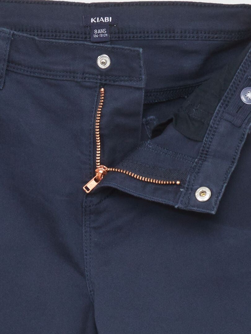 Calça jeans elástica - Ajuste mais confortável - Azul