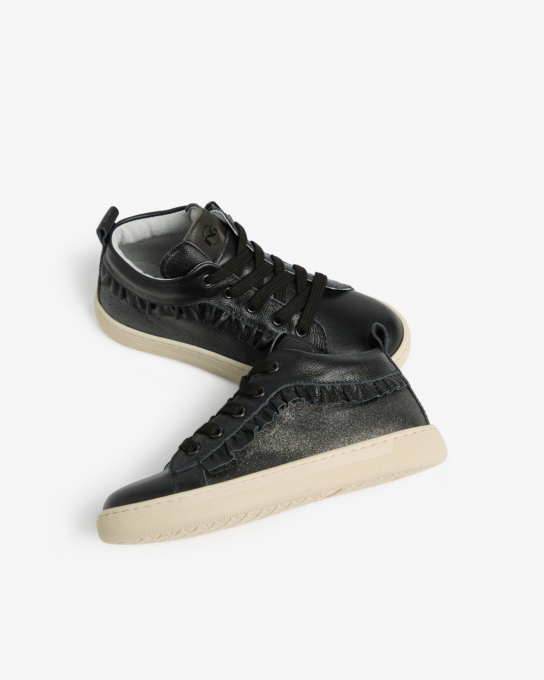  Junior-Sneaker für Mädchen aus Leder und Funktionsmaterial
