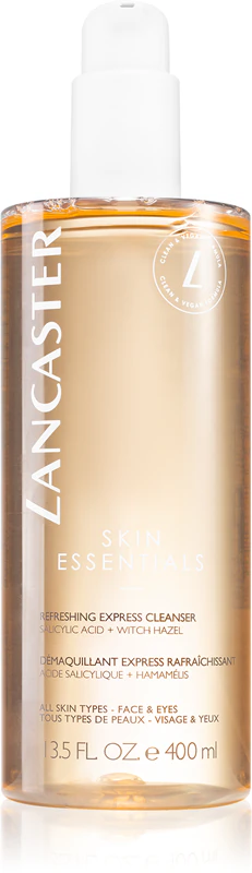Lancaster Skin Essentials osviežujúci expresný čistiaci prostriedok na tvár a očné okolie