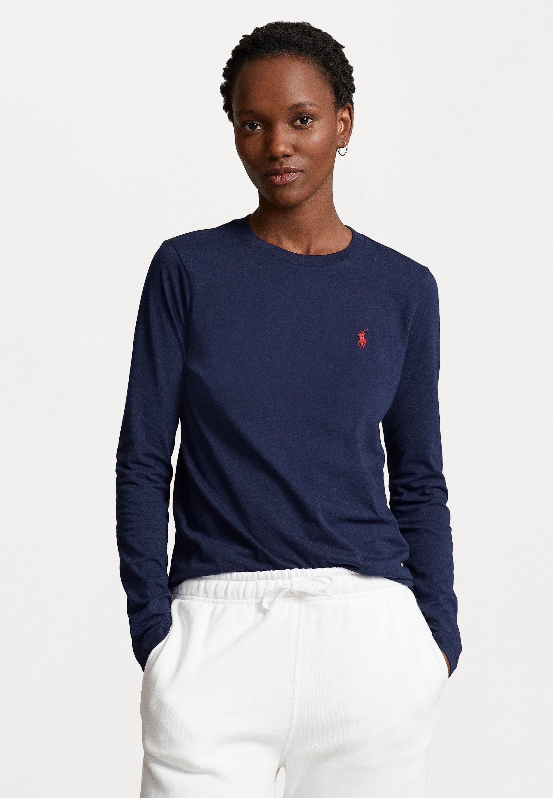 Polo Ralph Lauren MANCHES LONGUES - Haut à manches longues - bleu marine croisière