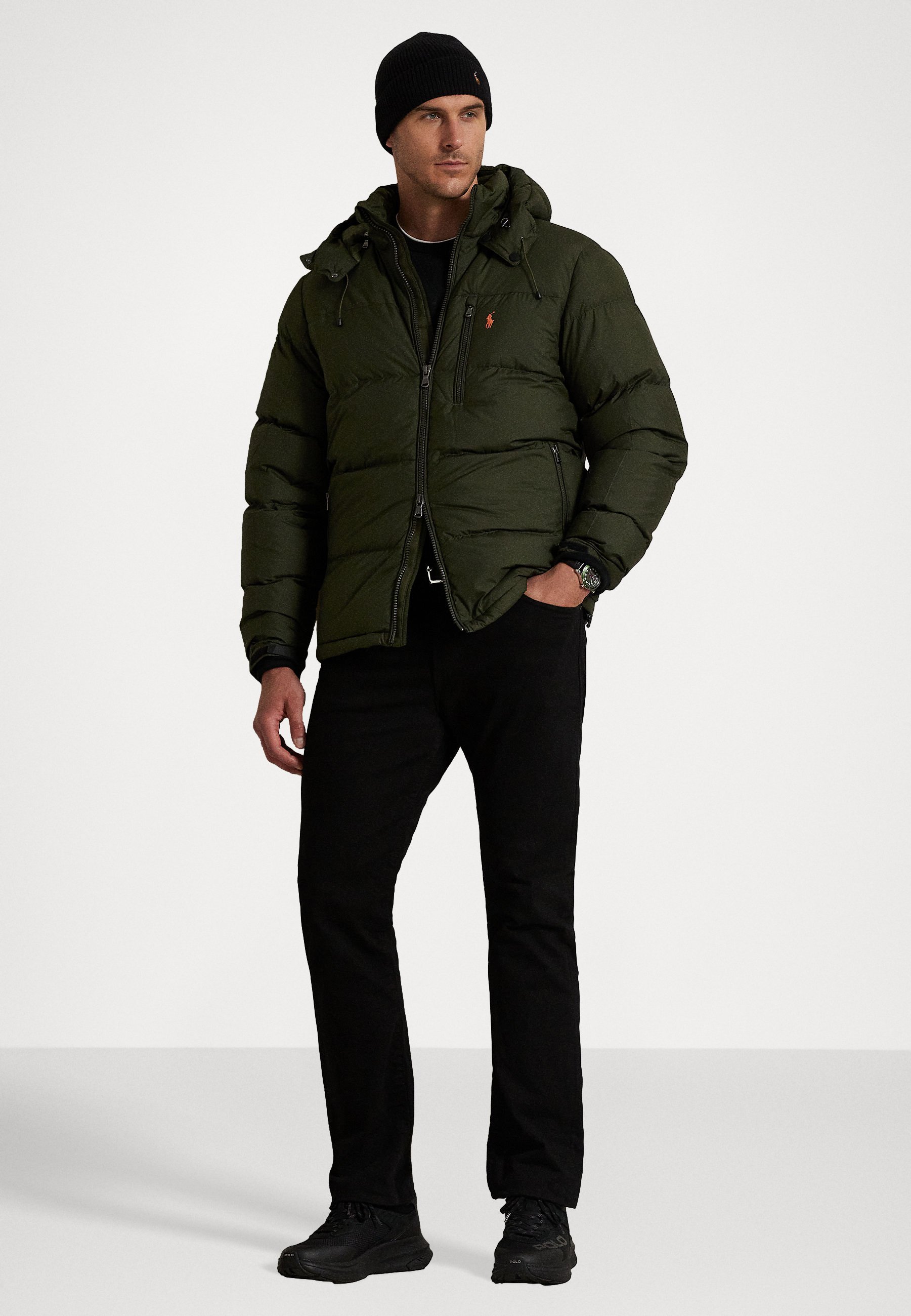 POLO RALPH LAUREN BIG & THE GORHAM DOWN JACKET - Péřová bunda - black