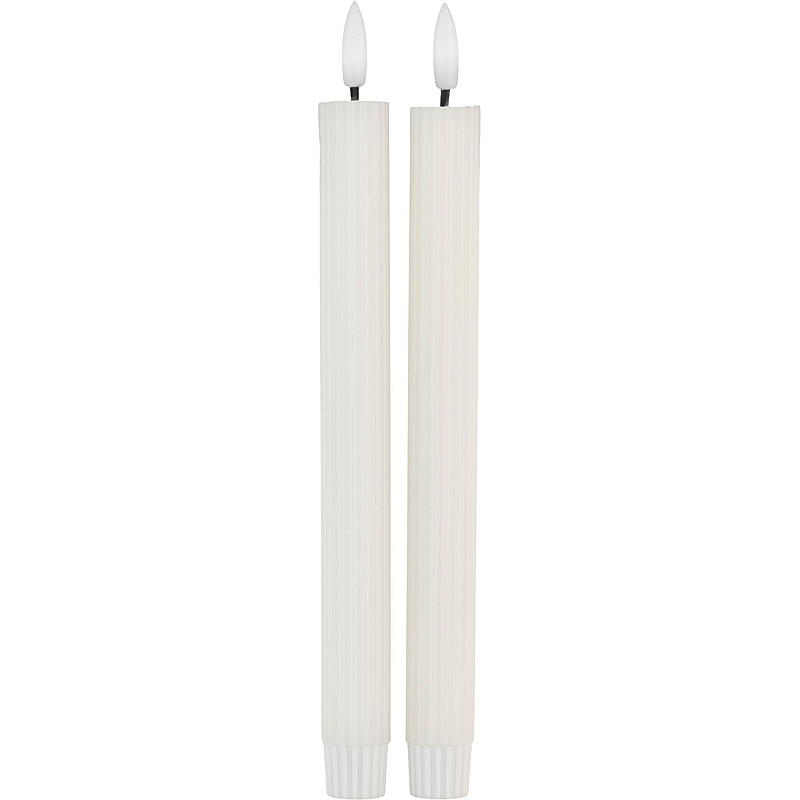 Vie Selected Kroonluchter 2-pack 24 cm LED groef timer wit