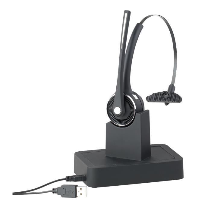 CALLSTEL Wireless Mono Headset - Bluetooth 4.1 - Active Noise Cancellation - 15-Hour Battery Life