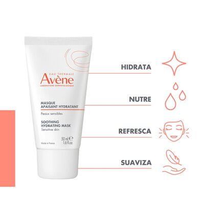 Avène Rauhoittava Kosteuttava Naamio Herkälle Ja Väsyneelle Iholle 50 ml