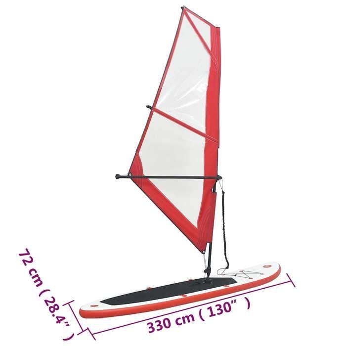 vidaXL Juego de tabla de SUP inflable con vela, tabla de surf para adultos, aleta desmontable, bomba de mano, kit de reparación 92209