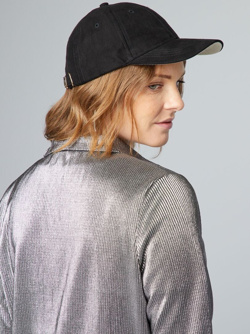 Camisa de punto plisada para embarazadas - GRIS