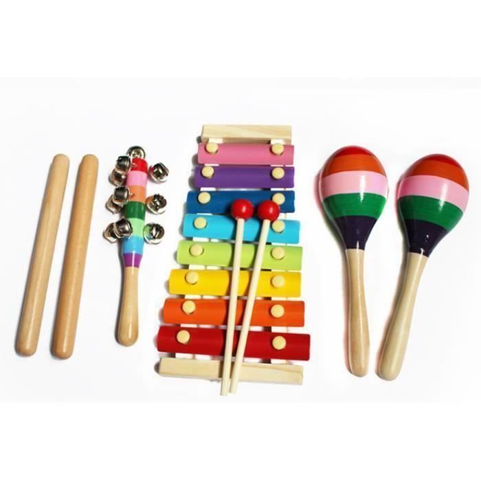 14PCS Instruments de Musique Jouets de Percussions Instruments avec Sac de Transport Pour Enfant Comme Cadeau à Noël,Anniver SA70977