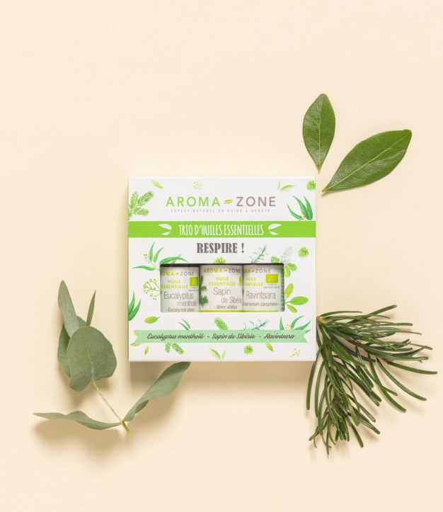 Coffret huiles essentielles Trio d'huiles essentielles - Respire !