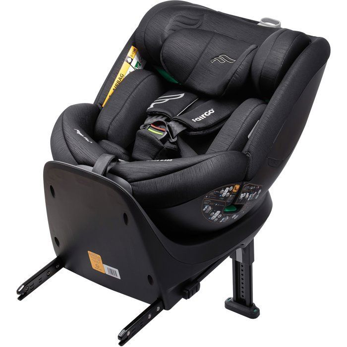Silla de coche BABYAUTO Magna Plus - Grupo 0/1/2/3 - I-Size - 40/125 cm - Isofix - Giro de 360° - Reclinable - Negra