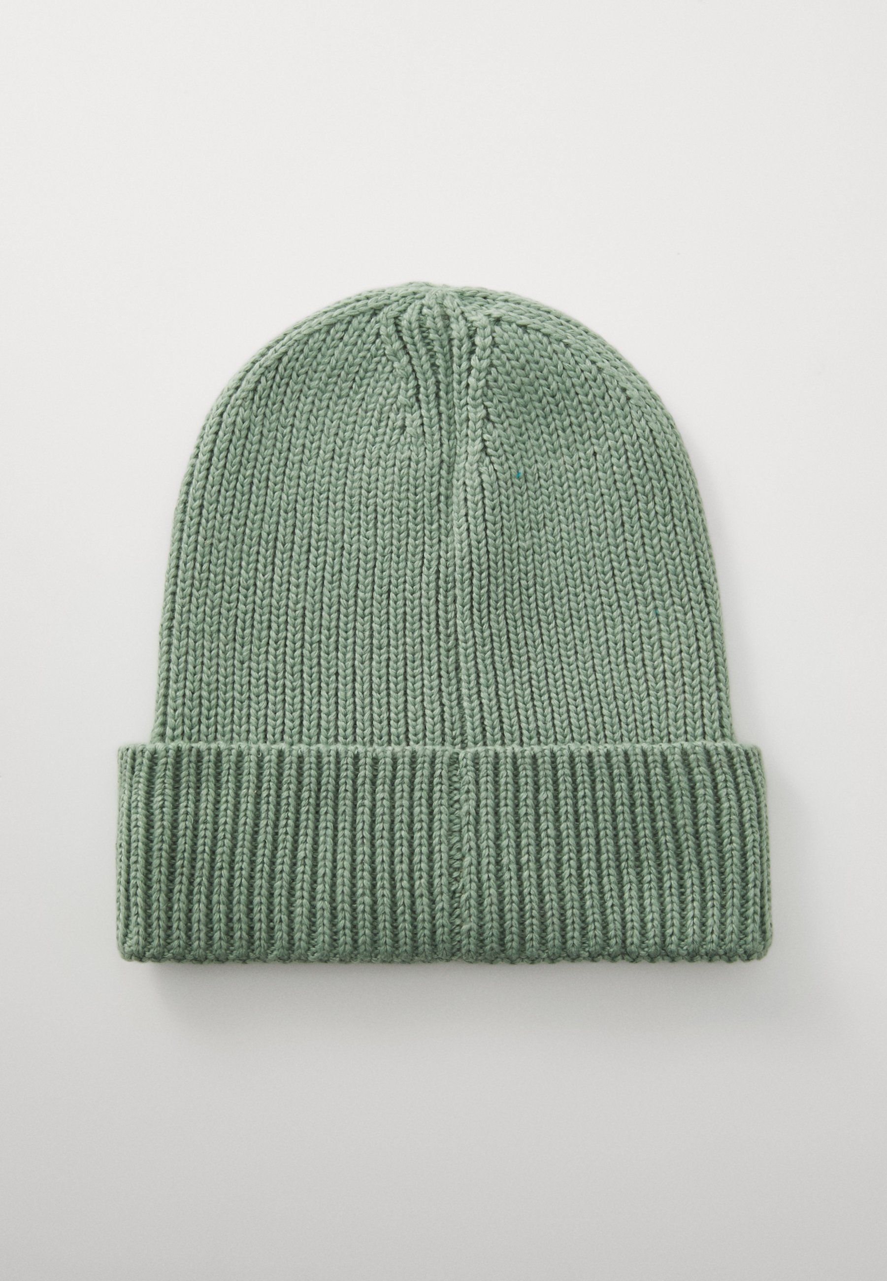 Bonnet unisexe The North Face KIDS LOGO BOX à revers - Couleur : vert mousse