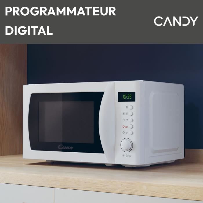 Candy Idea CMWA20SDLW 700W Digitale 20L Weiße Mikrowelle - Auftaufunktion - 5 Leistungsstufen - 8 Automatikprogramme