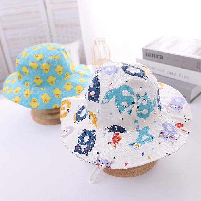 Gorro FUNMOON para niño, gorro de verano para el sol, gorro de playa para bebé, gorro de pescador ajustable para exteriores - 686042