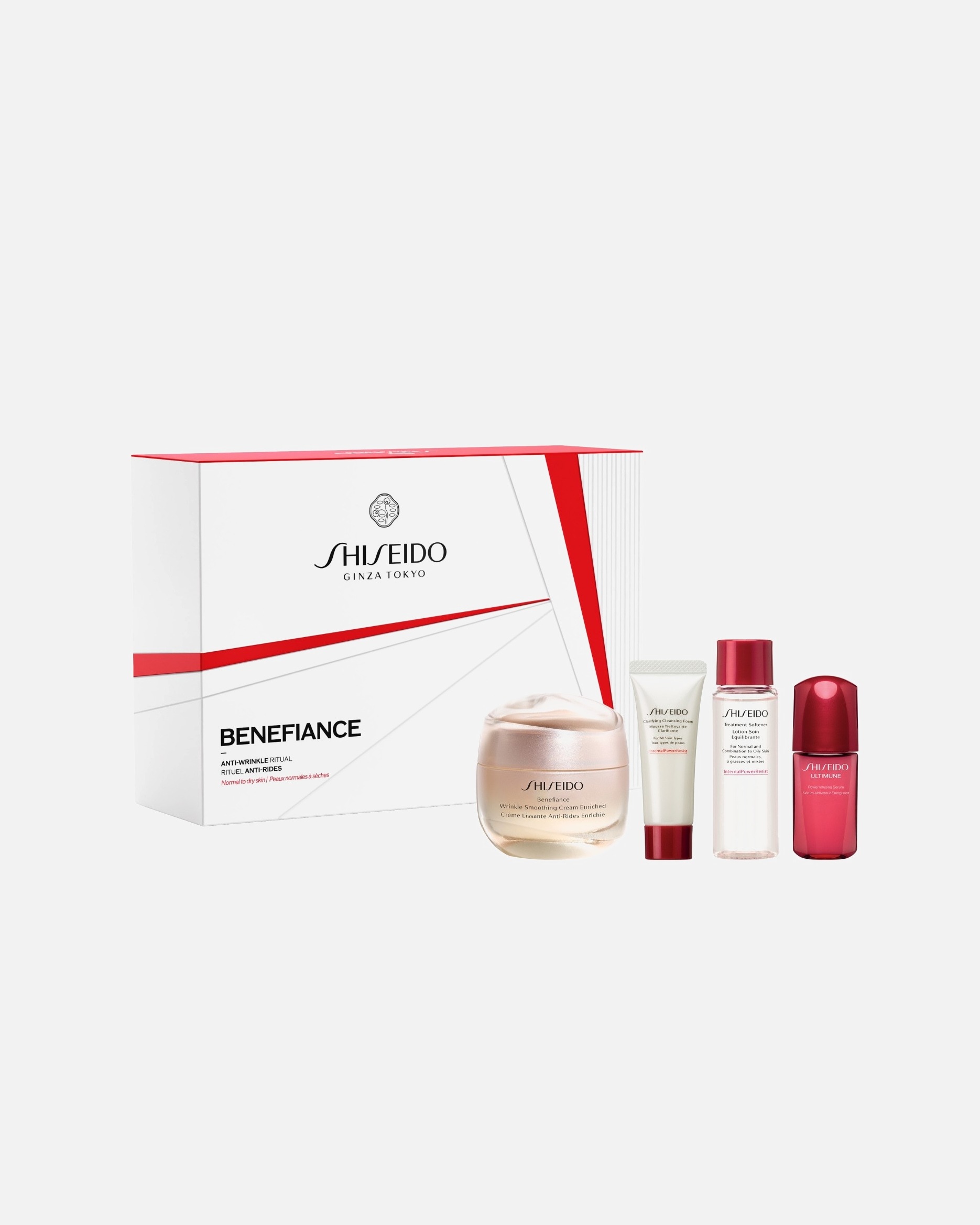 Sada na starostlivosť o tvár Shiseido Benefiance Anti-Wrinkle Ritual - 1 kus
