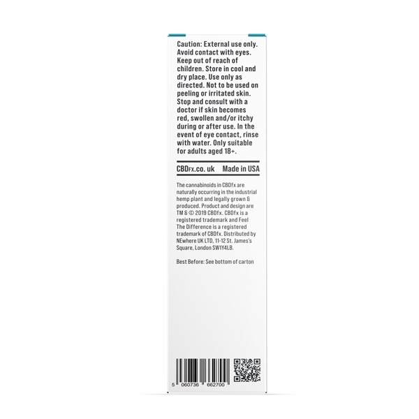 Crema refrescante para músculos y articulaciones CBDfx - 1000 mg de CBD | Salud | Superdrug