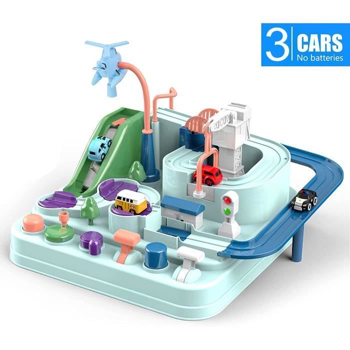 Car Track - AMOUNE - Car Rescue Adventure Race Track - Cognitive Development - Ages 3 and Up - Indoor
