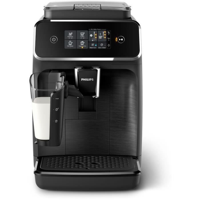 Philips EP2230/10 2200 Serie Espressomachine met Koffiemolen - LatteGo - 4 Recepten - Keramische Koffiemolen - Glanzend Zwart