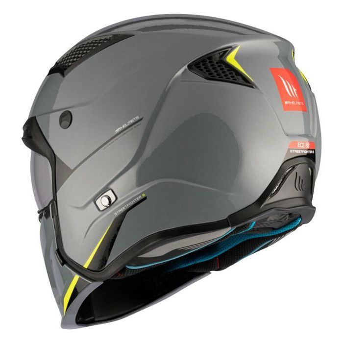 Casco de motocross convertible MT Helmets Streetfighter Sv Uni con visera única y mentonera extraíble (ECE 22.06)