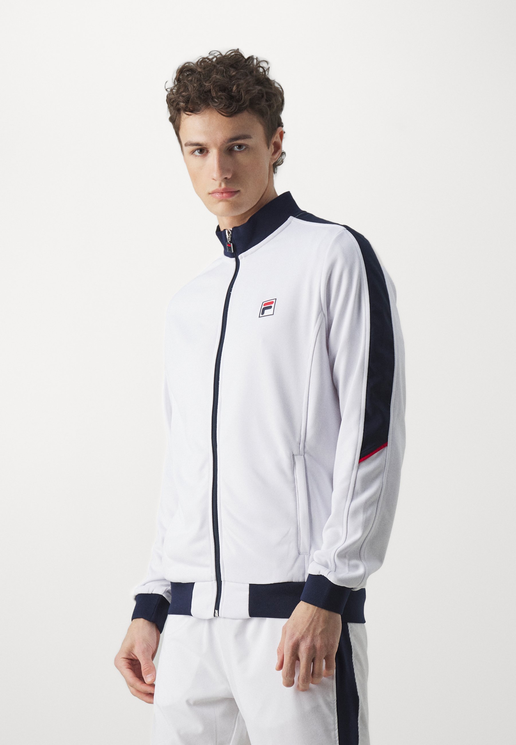 Fila JACKET MANUEL - Trainingsjack - wit/marineblauw