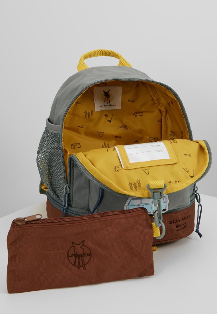 Lässig MINI BACKPACK ADVENTURE BUS - Sac à dos - cognac/olive