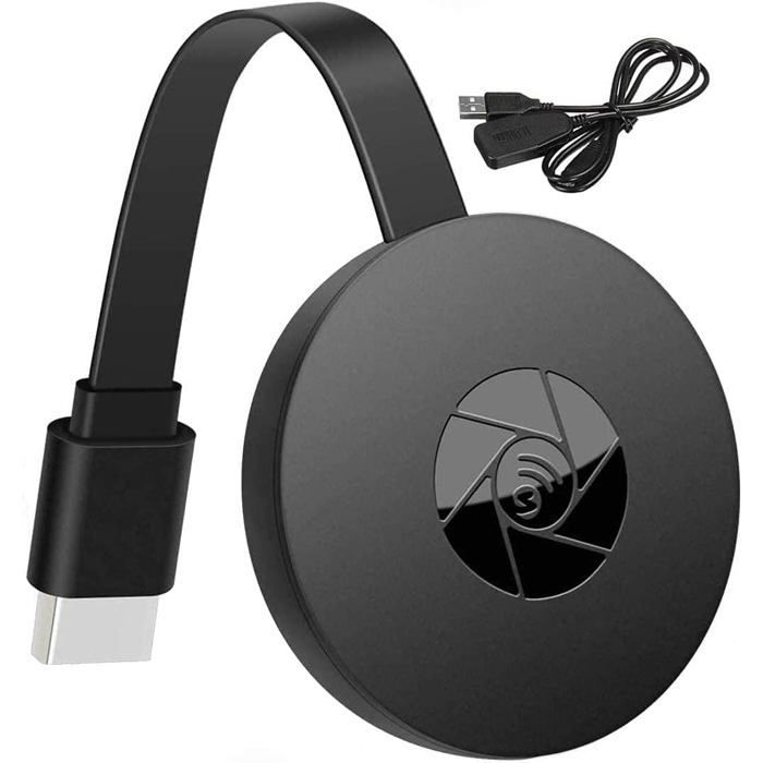 Adaptador de pantalla WiFi inalámbrico, adaptador HDMI 4K 1080P, receptor de TV Stick para streaming compatible con DLNA/AirMirror/Airplay/Miracast