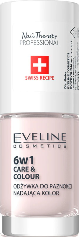 Condicionador de unhas 6 em 1 Eveline Cosmetics Nail Therapy Care & Colour