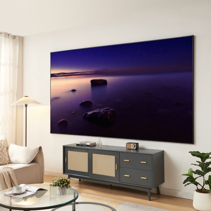 Écran de projection mural Väkhoga 120 pouces Full HD 4K 8K HDR gris