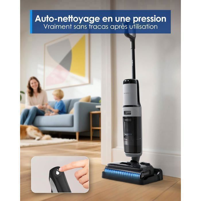 TINECO Floor One i5 Stretch draadloze steelstofzuiger - 30 min gebruiksduur - 190 AW zuigkracht - Draadloos