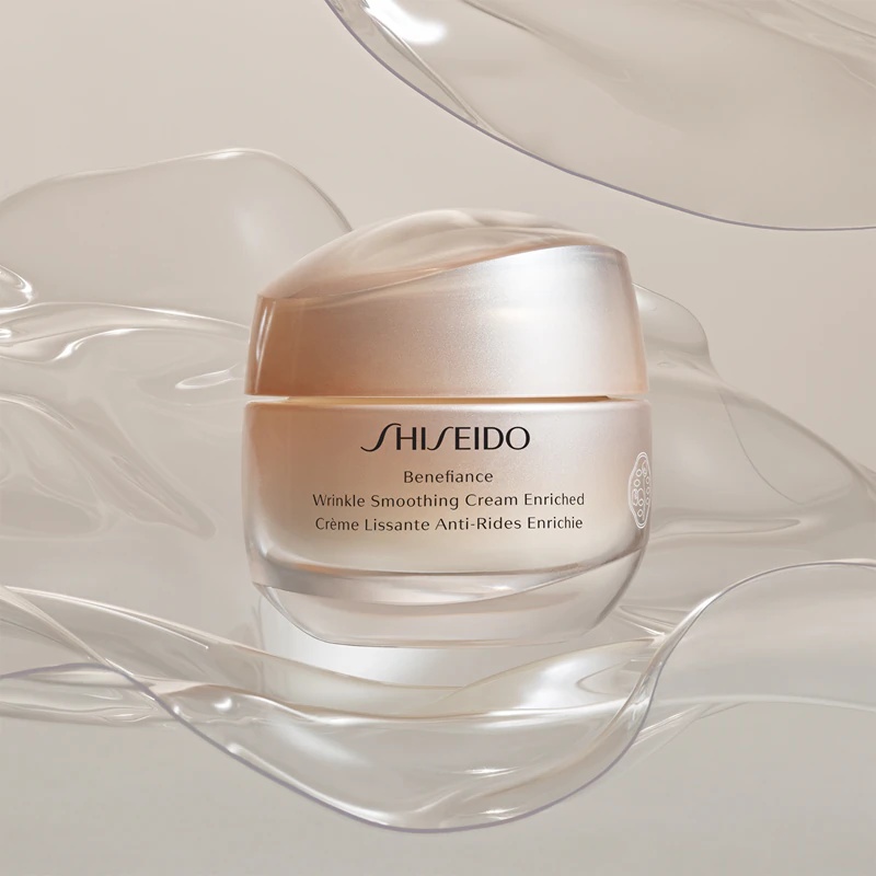 Shiseido Benefiance Wrinkle Smoothing Cream bagātināts dienas un nakts pretgrumbu krēms sausai ādai