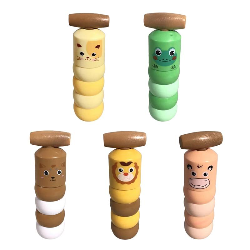 1 set magische speelgoedfiguren voor close-up goocheltrucs, leuk speelgoedaccessoire, onbreekbaar houten mannetje voor goocheltrucs.