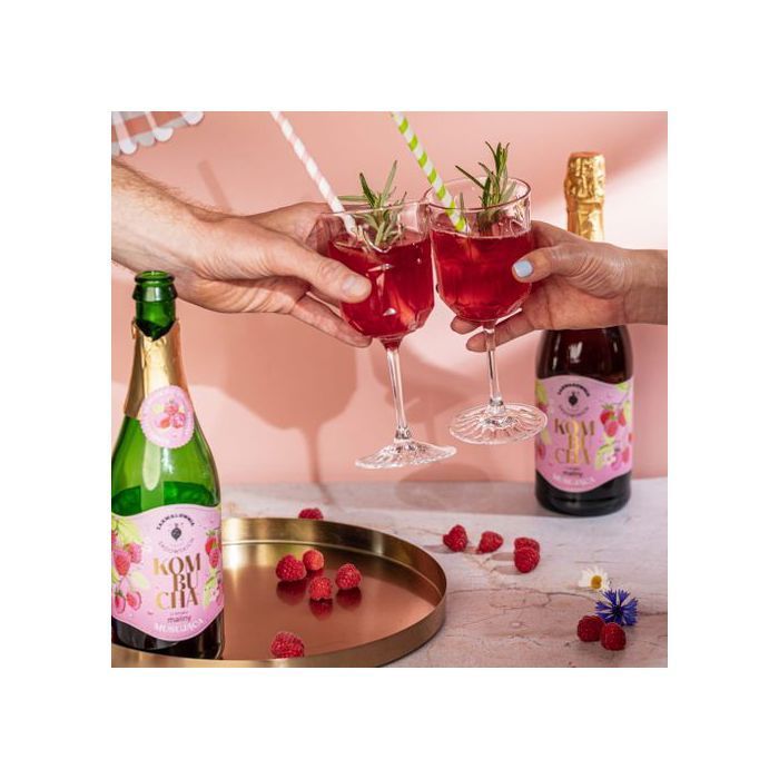 Kombucha gaseificada de framboesa