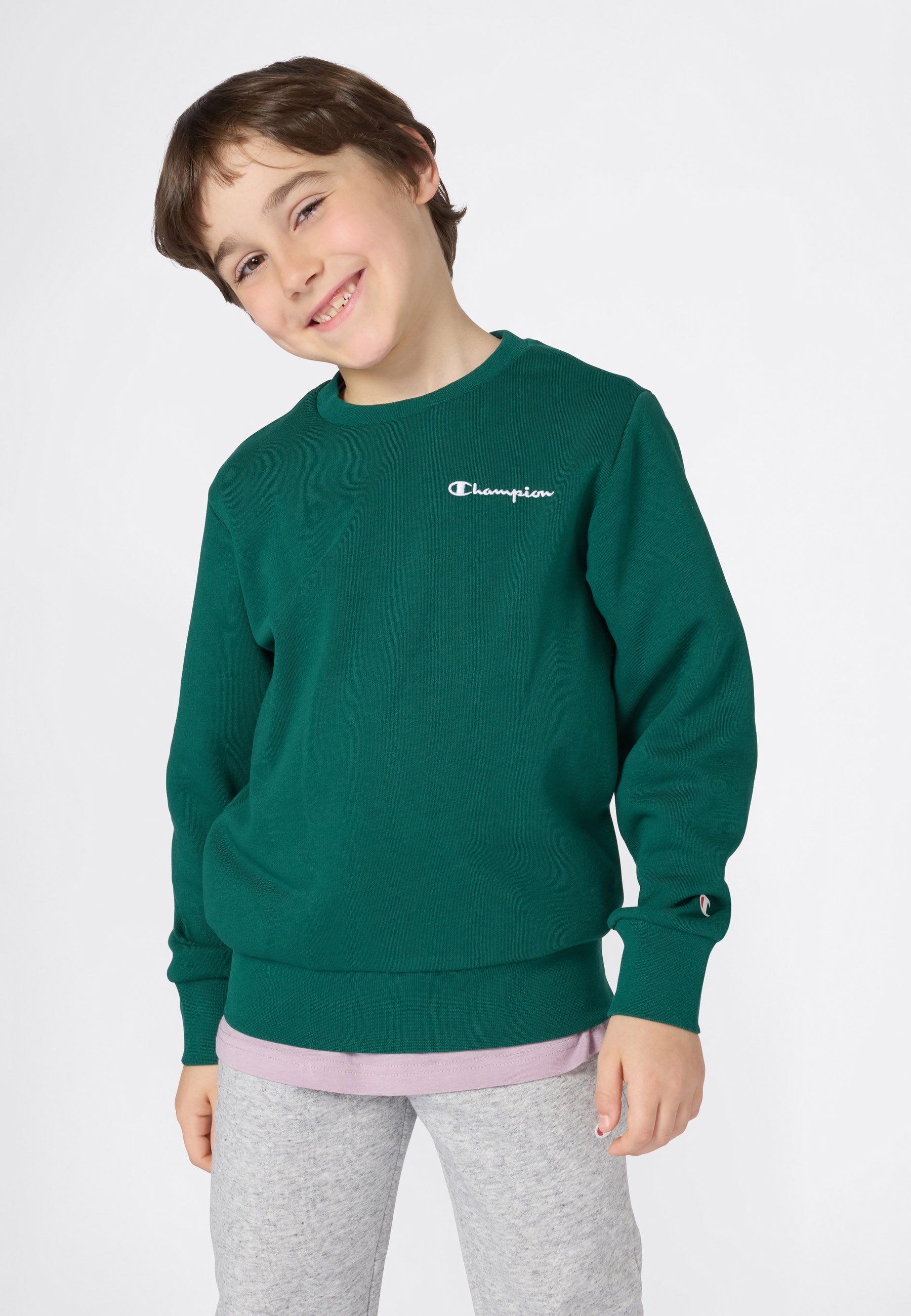 Champion ICONS Rundhals-Sweatshirt – Dunkelgrün