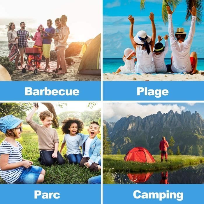 Instant Beach Tent - UPF 50+ UV Sun Protection - 2-3 Person - Blue